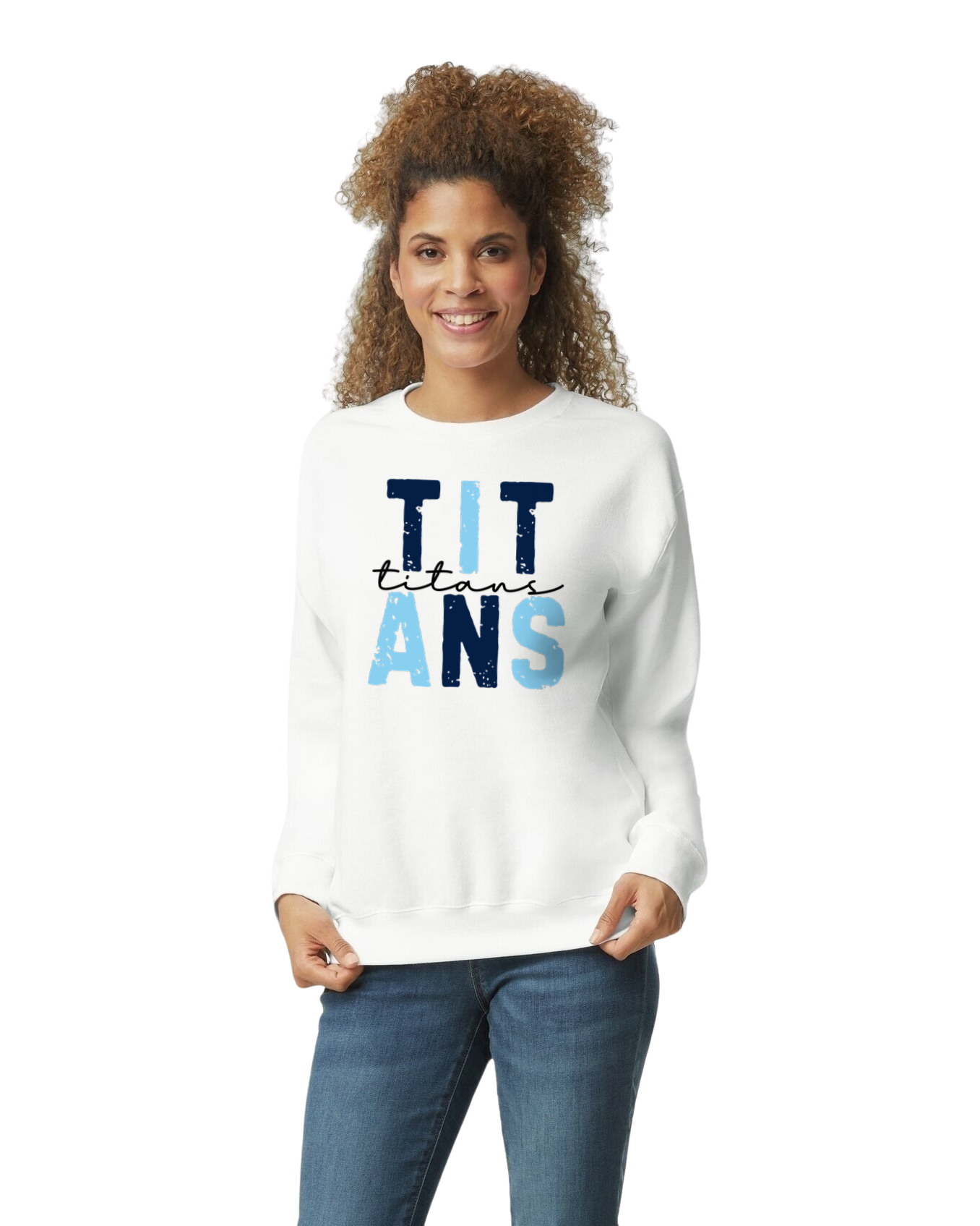 TITANS* Titans Stacked Crewneck