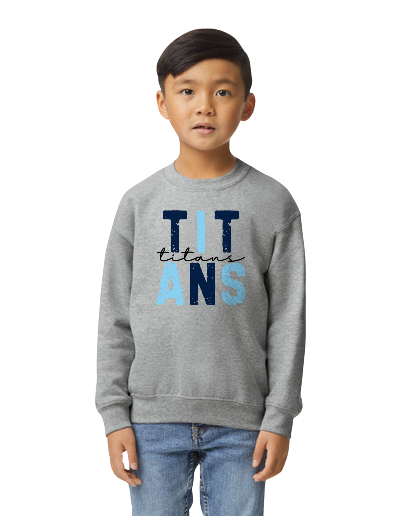 TITANS* YOUTH Titans Stacked Crewneck