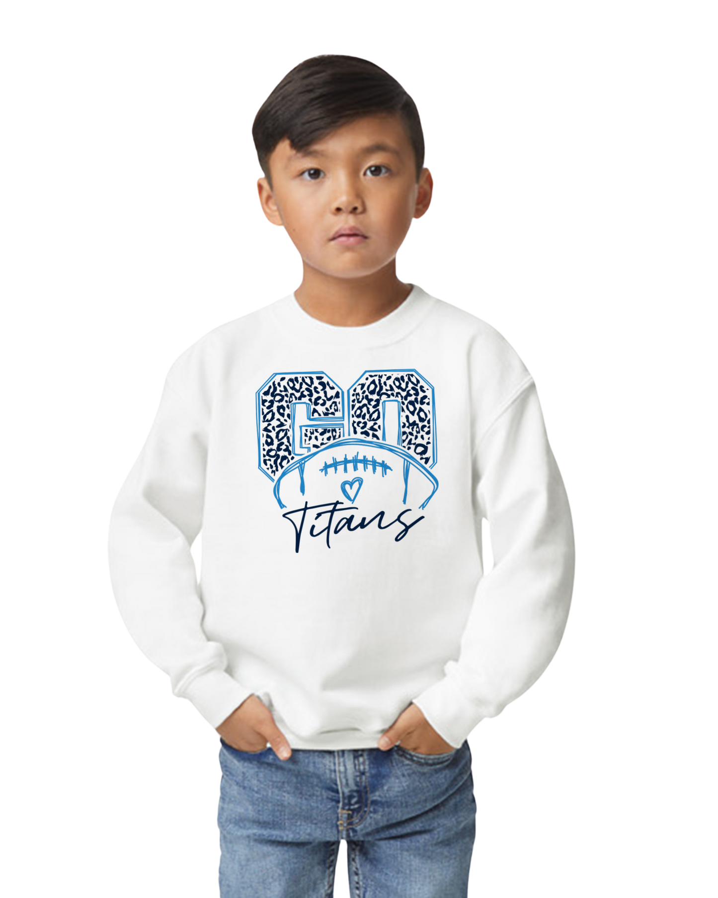 TITANS* YOUTH Go Titans Crewneck