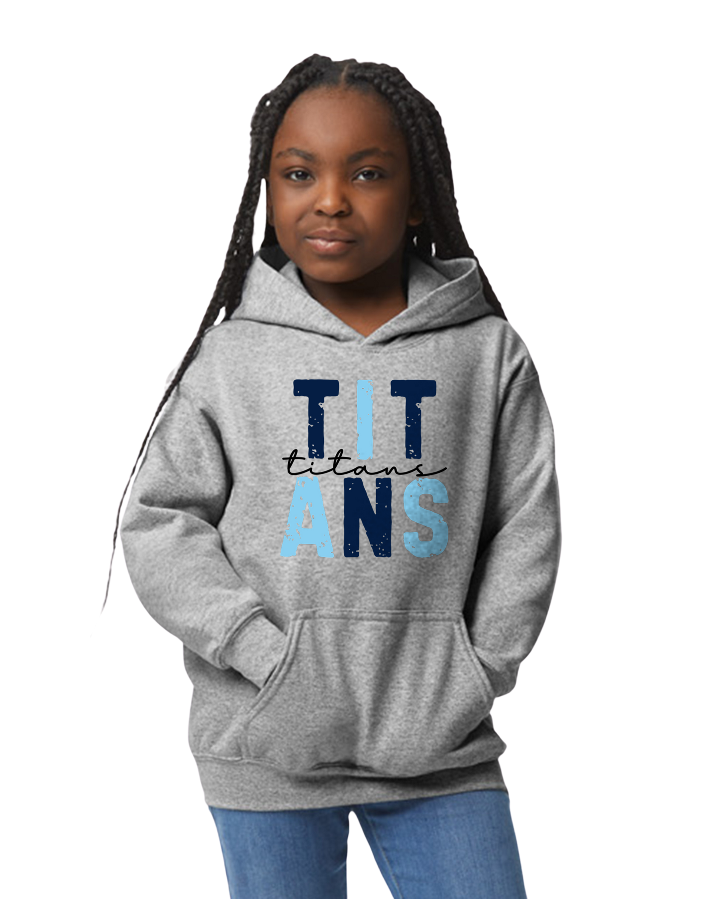 TITANS* YOUTH Titans Stacked Hoodie