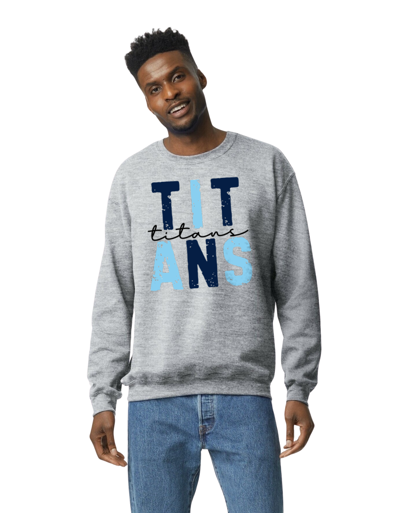 TITANS* Titans Stacked Crewneck