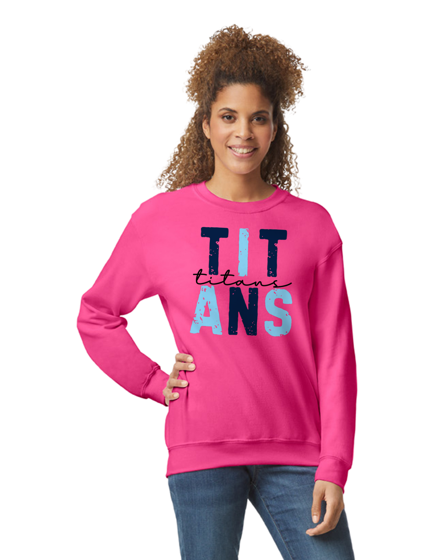 TITANS* Titans Stacked Crewneck